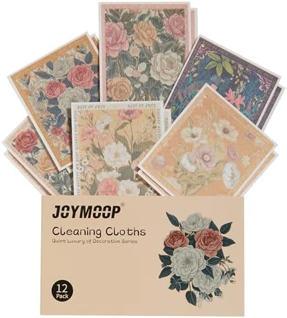 12 Pack Decorate Cleaning Cloth (Quiet Luxury of Decorative Series)