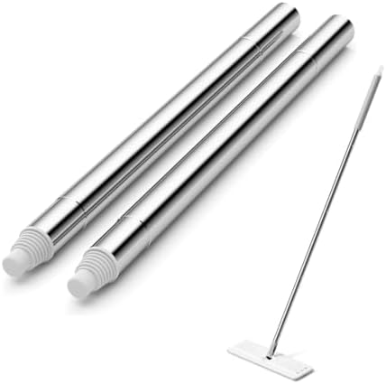 24.6 Stainless Steel Mop Handle Extension in Silver