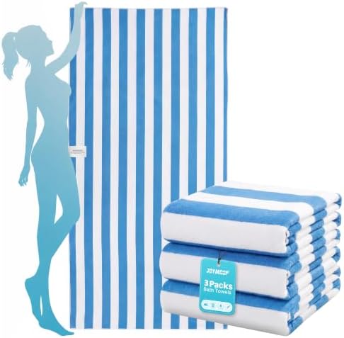 3-Pack Microfiber Beach Towel Set – 70 x 35.4 Quick Dry Beach Towels Oversized