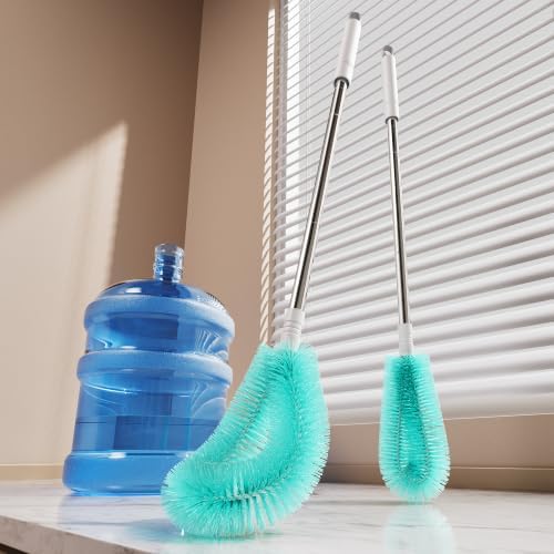 30.7 in Long Handle Water Jug Cleaning Brush for 3 5 6 Gal in Turquoise