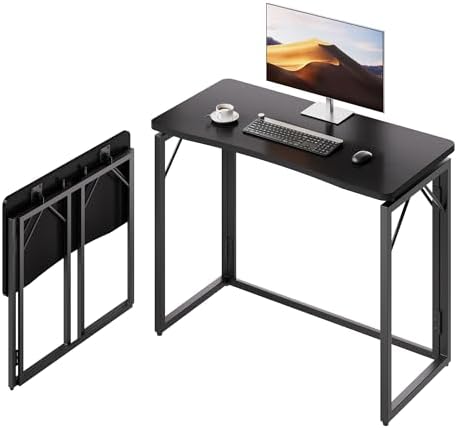 31.5 Black Folding Desk