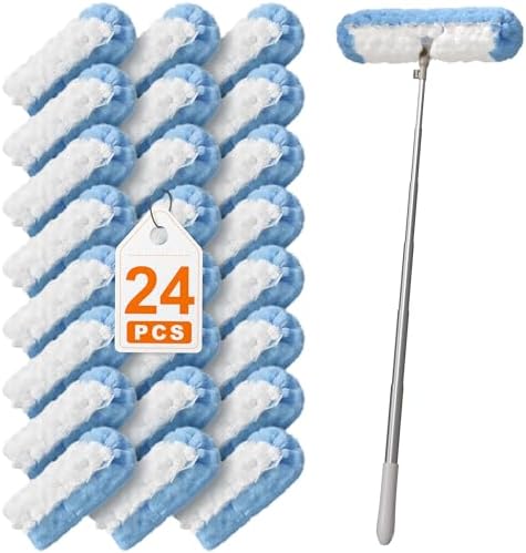 6 ft Extendable Duster Handle with 24 Heavy Refills