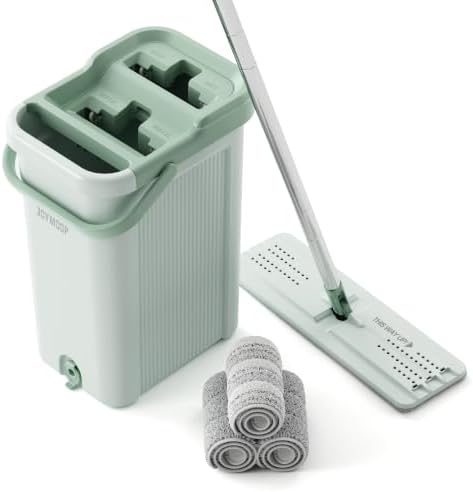 8L Large Capacity Flat Mop System in Light Green