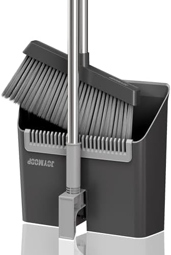 Black Broom and Dustpan Set