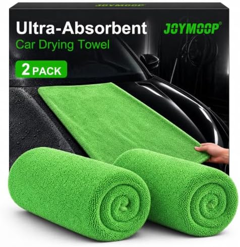 Car Drying Towels, High-Density Microfiber Car Towel in Green