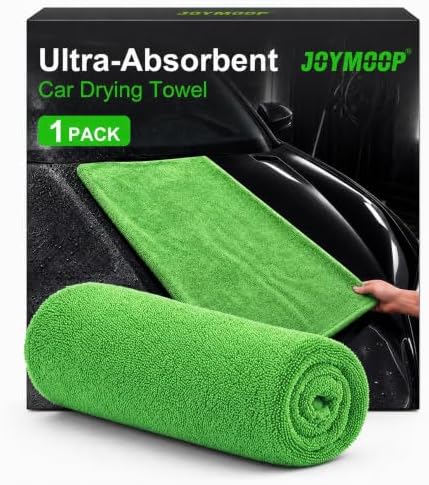 Car Drying Towels, High-Density Microfiber Towel for Cars in Green