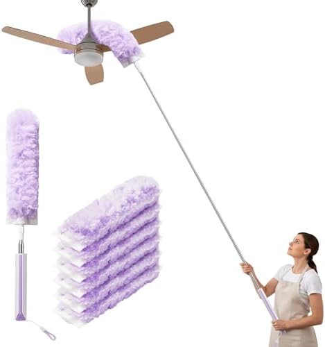 Ceiling Fan Cleaner Duster and Cobweb Duster with Extension Pole