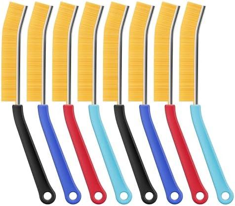 Crevice Cleaning Brush in Red Black Blue Turquoise