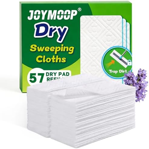 Disposable Dry Sweeping Cloths Compatible with Swiffer Sweeper Mop in White