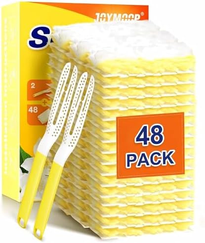 Disposable Electrostatic Duster for Cleaning, with & 48 Ct Yellow