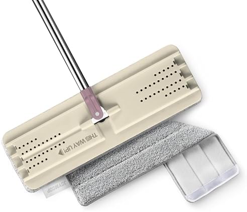 Flat Mop System, Microfiber Cleaning System for Floor Cleaning and Wall Use