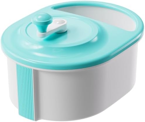 Joyloop Fruit Washer, Fruit Cleaner Spinner, Oblong in Blue