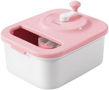 Joyloop Fruit Washer, Fruit Cleaner Spinner, Rectangle in Pink