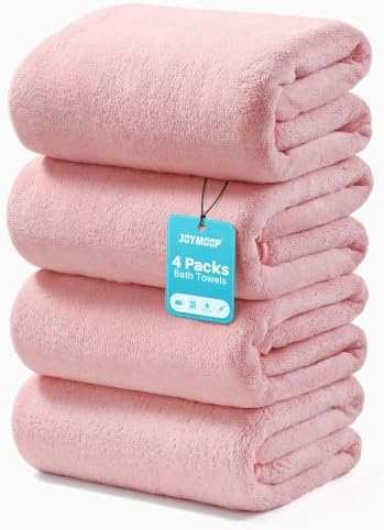Microfiber Bath Towels 4 Packs Extra Large 30 x 60