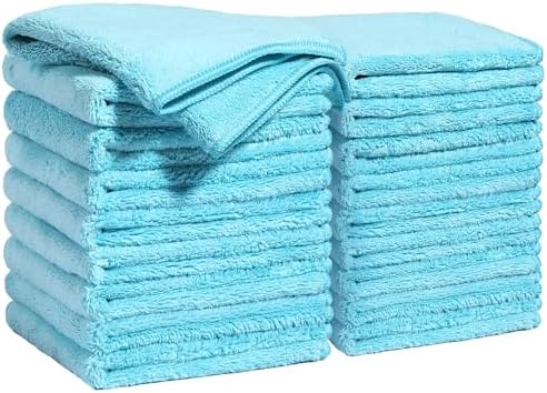 Microfiber Cleaning Cloth in Cyan
