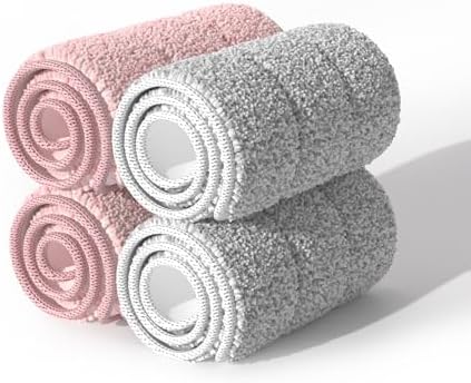 Mop Replacement Pads in Grey Pink