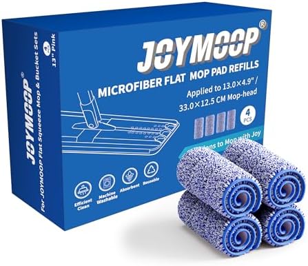 Replacement Mop Pads for Flat Mop Bucket System in Blue