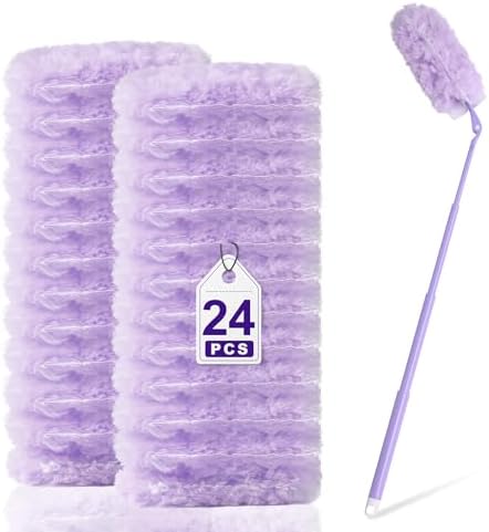 Scented Telescopic Duster kit, 3FT Extendable Handle (Purple) +