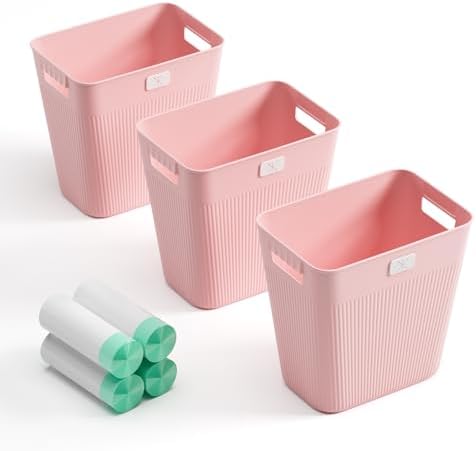 Slim Trash Can 3-Pack