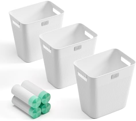 Slim Trash Can 3-Pack